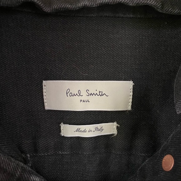 Paul Smith Denim Shearling Peplum Jacket Size M - Picture 7 of 10